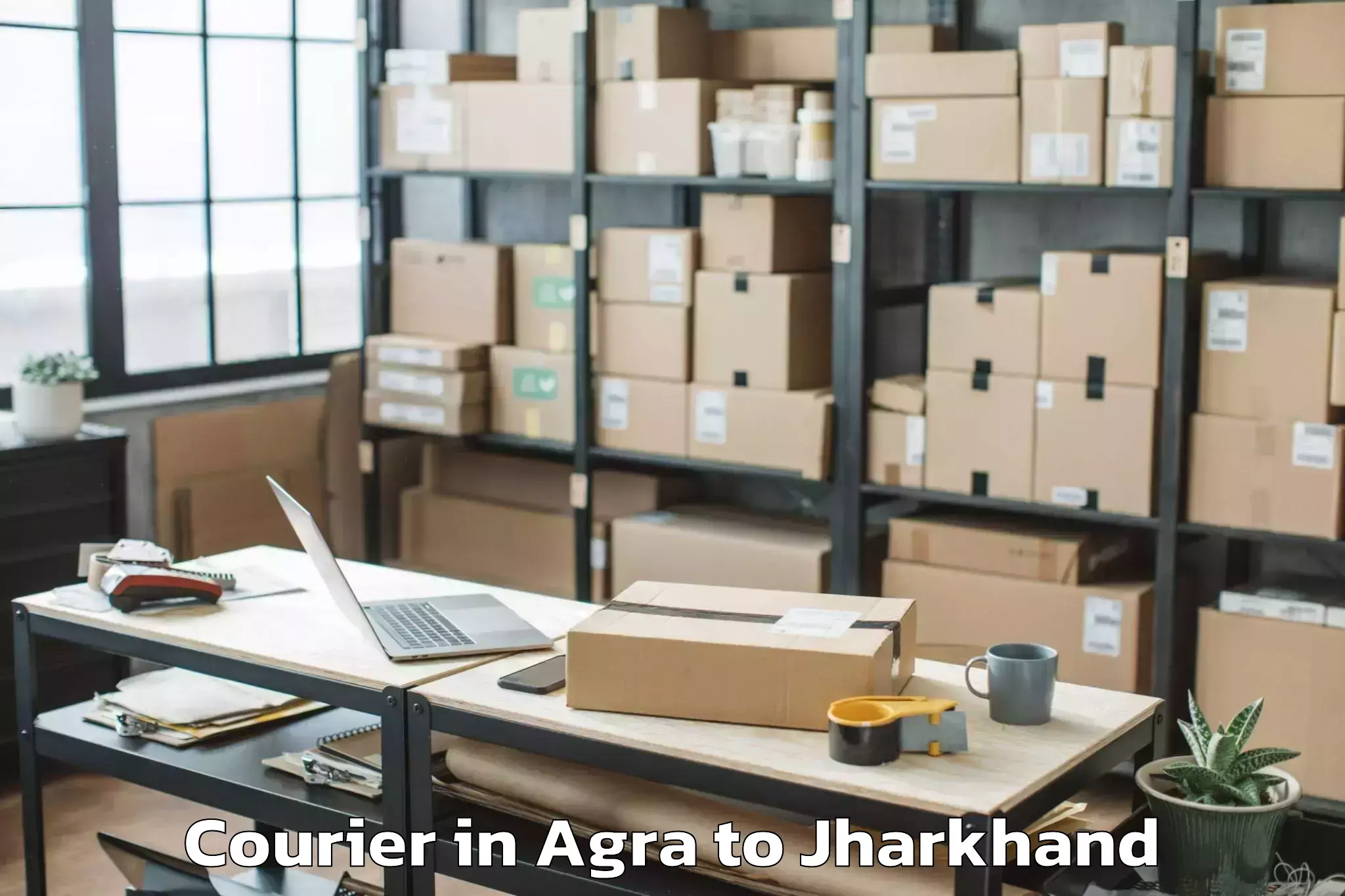 Top Agra to Medininagar Courier Available